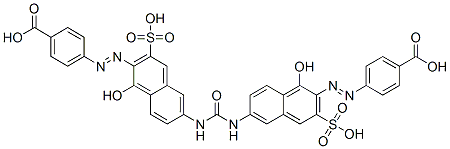 4,4'-[carbonylbis[imino(1-hydroxy-3-sulphonaphthalene-6,2-diyl)azo]]dibenzoic acid CAS#: 47893-59-4