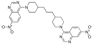 4,4'-[propane-1,3-diyldi(piperidine-1,4-diyl)]bis[7-nitroquinazoline] CAS#: 52791-15-8