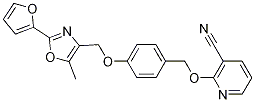 2-[4-[[2-(furan-2-yl)-5-methyl-4-oxazolyl]methoxy]benzyloxy]nicotinonitrile CAS#: 441356-99-6