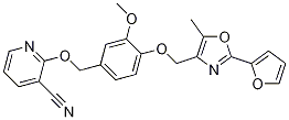 3-cyano-2-[4-[[2-(furan-2-yl)-5-methyl-4-oxazolyl]methoxy]-3-methoxybenzyloxy]pyridine CAS#: 441357-49-9