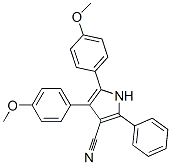 4,5-Bis(4-methoxyphenyl)-2-phenyl-1H-pyrrole-3-carbonitrile CAS#: 53607-07-1