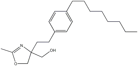 4,5-Dihydro-2-methyl-4-[2-(4-octylphenyl)ethyl]-4-oxazolemethanol CAS#: 402616-28-8