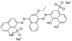 4,5-Dihydroxy-3-[[2-ethoxy-4-[(8-sodiosulfo-2-naphthalenyl)azo]-1-naphthalenyl]azo]naphthalene-1-sulfonic acid sodium salt CAS#: 6226-95-5