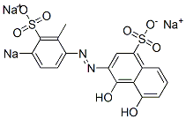 4,5-Dihydroxy-3-[(2-methyl-4-sodiosulfophenyl)azo]naphthalene-1-sulfonic acid sodium salt CAS#: 5863-96-7