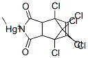 (4,5,6,7,8,8-Hexachloro-1,3,3a,4,7,7a-hexahydro-1,3-dioxo-4,7-methano-2H-isoindol-2-yl)(methyl)mercury(II) CAS#: 5902-79-4