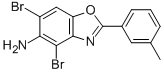 4,6-DIBROMO-2-(3-METHYLPHENYL)-1,3-BENZOXAZOL-5-AMINE CAS#: 577983-57-4