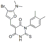 4,6(1H,5H)-Pyrimidinedione,  5-[[4-bromo-5-(dimethylamino)-2-furanyl]methylene]-1-(3,4-dimethylphenyl)dihydro-2-thioxo- CAS#: 471902-01-9