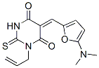 4,6(1H,5H)-Pyrimidinedione,  5-[[5-(dimethylamino)-2-furanyl]methylene]dihydro-1-(2-propenyl)-2-thioxo-  (9CI) CAS#: 471272-92-1