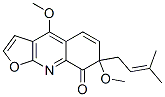 (+)-4,7-Dimethoxy-7-(3-methyl-2-butenyl)furo[2,3-b]quinolin-8(7H)-one CAS#: 59557-95-8