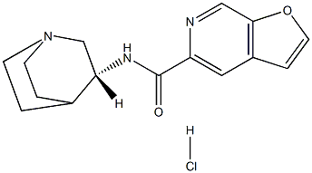 N-(3R)-1-Azabicyclo[2.2.2]oct-3-yl-furo[2,3-c]pyridine- 5-carboxamidehydrochloride                                               PHA 543613hydrochloride CAS#: 478149-53-0