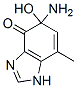 4H-Benzimidazol-4-one, 5-amino-1,5-dihydro-5-hydroxy-7-methyl- (9CI) CAS#: 536757-13-8