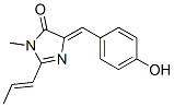 4H-Imidazol-4-one,  3,5-dihydro-5-[(4-hydroxyphenyl)methylene]-3-methyl-2-(1-propen-1-yl)- CAS#: 433218-99-6