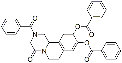4H-Pyrazino[2,1-a]isoquinolin-4-one,  2-benzoyl-9,10-bis(benzoyloxy)-1,2,3,6,7,11b-hexahydro- CAS#: 59343-20-3