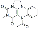 4H,7H-Benz[g]imidazo[1,2,3-ij]pteridine-4,6(5H)-dione,  7-acetyl-1,2-dihydro-5-methyl- CAS#: 56637-16-2