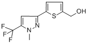 [5-[1-METHYL-5-(TRIFLUOROMETHYL)-1H-PYRAZOL-3-YL]-2-THIENYL]METHANOL CAS#: 465514-19-6
