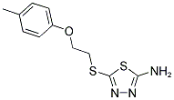 5-([2-(4-METHYLPHENOXY)ETHYL]THIO)-1,3,4-THIADIAZOL-2-AMINE CAS#: 420825-84-9