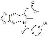 5-(3-Bromobenzoyl)-6-methyl-5H-1,3-dioxolo[4,5-f]indole-7-acetic acid CAS#: 50332-02-0