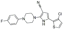 5-(3-CHLORO-2-THIENYL)-2-[4-(4-FLUOROPHENYL)PIPERAZINO]-1H-PYRROLE-3-CARBONITRILE CAS#: 477845-27-5
