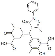 5-[(3-Carboxy-5-methyl-4-oxo-2,5-cyclohexadien-1-ylidene)(4,5-dihydro-3-methyl-5-oxo-1-phenyl-1H-pyrazol-4-yl)methyl]-2-hydroxy-3-methylbenzoic acid CAS#: 6411-50-3