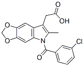 5-(3-Chlorobenzoyl)-6-methyl-5H-1,3-dioxolo[4,5-f]indole-7-acetic acid CAS#: 50332-00-8