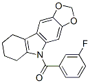 5-(3-Fluorobenzoyl)-6,7,8,9-tetrahydro-5H-1,3-dioxolo[4,5-b]carbazole CAS#: 50332-20-2