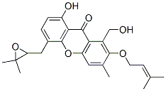 5-[(3,3-Dimethyloxiranyl)methyl]-8-hydroxy-1-hydroxymethyl-3-methyl-2-[(3-methyl-2-butenyl)oxy]-9H-xanthen-9-one CAS#: 55812-92-5