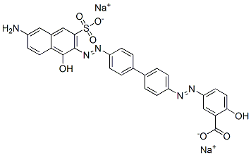 5-[[4'-[(6-Amino-1-hydroxy-3-sulfo-2-naphtyl)azo]-1,1'-biphenyl-4-yl]azo]-2-hydroxybenzoic acid disodium salt CAS#: 6253-15-2
