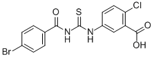 5-[[[(4-BROMOBENZOYL)AMINO]THIOXOMETHYL]AMINO]-2-CHLORO-BENZOIC ACID CAS#: 434286-82-5