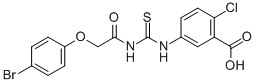 5-[[[[(4-BROMOPHENOXY)ACETYL]AMINO]THIOXOMETHYL]AMINO]-2-CHLORO-BENZOIC ACID CAS#: 535979-60-3