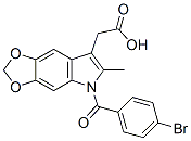 5-(4-Bromobenzoyl)-6-methyl-5H-1,3-dioxolo[4,5-f]indole-7-acetic acid CAS#: 50332-01-9