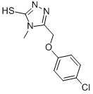 5-[(4-CHLOROPHENOXY)METHYL]-4-METHYL-4H-1,2,4-TRIAZOLE-3-THIOL CAS#: 424798-45-8