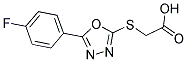 [5-(4-FLUORO-PHENYL)-[1,3,4]OXADIAZOL-2-YLSULFANYL]-ACETIC ACID CAS#: 485334-65-4