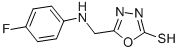 5-[(4-FLUORO-PHENYLAMINO)-METHYL]-[1,3,4]OXADIAZOLE-2-THIOL CAS#: 436095-85-1