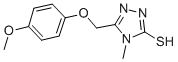 5-[(4-METHOXYPHENOXY)METHYL]-4-METHYL-4H-1,2,4-TRIAZOLE-3-THIOL CAS#: 485339-93-3