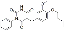 5-[(4-butoxy-3-methoxy-phenyl)methyl]-1-phenyl-1,3-diazinane-2,4,6-tri one CAS#: 57737-55-0