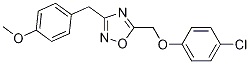 5-[(4-chlorophenoxy)methyl]-3-[(4-methoxyphenyl)methyl]-1,2,4-oxadiazole CAS#: 6148-18-1