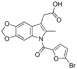 5-(5-Bromo-2-furoyl)-6-methyl-5H-1,3-dioxolo[4,5-f]indole-7-acetic acid CAS#: 50332-07-5