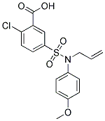 5-[ALLYL-(4-METHOXY-PHENYL)-SULFAMOYL]-2-CHLORO-BENZOIC ACID CAS#: 438030-75-2