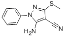 5-AMINO-3-(METHYLTHIO)-1-PHENYL-1H-PYRAZOLE-4-CARBONITRILE CAS#: 59334-11-1