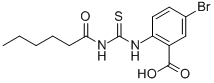 5-BROMO-2-[[[(1-OXOHEXYL)AMINO]THIOXOMETHYL]AMINO]-BENZOIC ACID CAS#: 532939-45-0