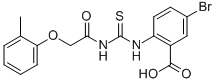 5-BROMO-2-[[[[(2-METHYLPHENOXY)ACETYL]AMINO]THIOXOMETHYL]AMINO]-BENZOIC ACID CAS#: 535978-29-1