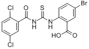 5-BROMO-2-[[[(2,5-DICHLOROBENZOYL)AMINO]THIOXOMETHYL]AMINO]-BENZOIC ACID CAS#: 535964-54-6