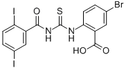 5-BROMO-2-[[[(2,5-DIIODOBENZOYL)AMINO]THIOXOMETHYL]AMINO]-BENZOIC ACID CAS#: 532950-42-8