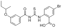 5-BROMO-2-[[[[3-(1-METHYLPROPOXY)BENZOYL]AMINO]THIOXOMETHYL]AMINO]-BENZOIC ACID CAS#: 532944-98-2