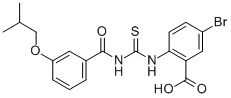 5-BROMO-2-[[[[3-(2-METHYLPROPOXY)BENZOYL]AMINO]THIOXOMETHYL]AMINO]-BENZOIC ACID CAS#: 532948-10-0