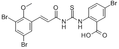 5-BROMO-2-[[[[3-(3,5-DIBROMO-2-METHOXYPHENYL)-1-OXO-2-PROPENYL]AMINO]THIOXOMETHYL]AMINO]-BENZOIC ACID CAS#: 532979-64-9