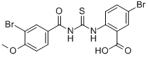 5-BROMO-2-[[[(3-BROMO-4-METHOXYBENZOYL)AMINO]THIOXOMETHYL]AMINO]-BENZOIC ACID CAS#: 532416-83-4