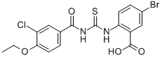 5-BROMO-2-[[[(3-CHLORO-4-ETHOXYBENZOYL)AMINO]THIOXOMETHYL]AMINO]-BENZOIC ACID CAS#: 532388-40-2