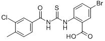 5-BROMO-2-[[[(3-CHLORO-4-METHYLBENZOYL)AMINO]THIOXOMETHYL]AMINO]-BENZOIC ACID CAS#: 532948-83-7
