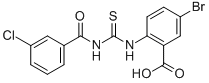 5-BROMO-2-[[[(3-CHLOROBENZOYL)AMINO]THIOXOMETHYL]AMINO]-BENZOIC ACID CAS#: 532430-02-7